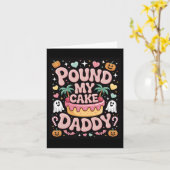 Carte Pound My Cake Daddy - Cuisine Éffrayante Halloween (Fleur jaune)