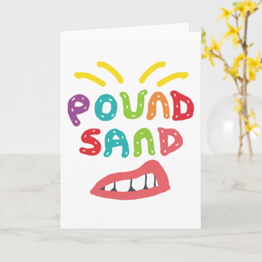 Carte Pound Sand (Fleur jaune)