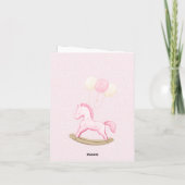 Carte Poupée bébé pastel crème rose (Dos)