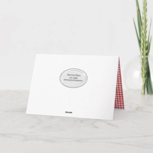 Carte poupée de chiffon d'anniversaire avec ours en pelu (Dos)