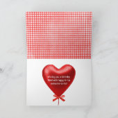 Carte poupée de chiffon d'anniversaire avec ours en pelu (Intérieur)