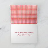 Carte Poupée de chiffon de la Saint-Valentin et ours en  (Intérieur)