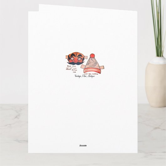 Carte Poupée en papier de reproduction des costumes de D (Dos)