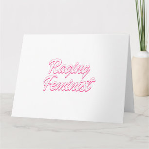 Carte Poupée féministe en colère