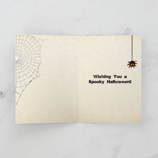 Carte Poupée hantée et Citrouille d'Halloween (Intérieur)