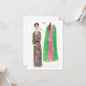 Carte Poupée papier Amanda (Devant/Arrière en situation)