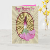 Carte Poupée-personnaliser de rose trémière (Fleur jaune)