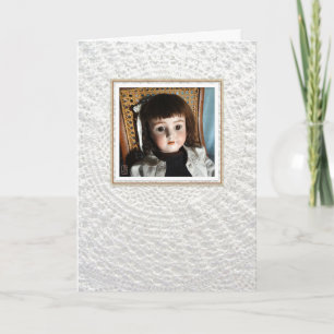 Carte Poupée victorienne "Francis" sur Crocheted Lace bl