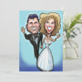 Carte Poupées de gâteau de mariage (Debout devant)