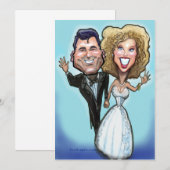 Carte Poupées de gâteau de mariage (Devant / Derrière)