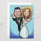 Carte Poupées de gâteaux mariages (Devant / Derrière)