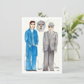 Carte Poupées de papier démontées (Debout devant)