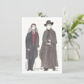 Carte Poupées en papier Vampire et Reverend (Debout devant)
