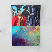 CARTE POUPÉES ITALIENNES ANTIQUES MASQUES DE MASQUERADE (Intérieur)