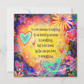 Carte Pour aimer quelqu'un Citer jolie florale Valentine (Devant)