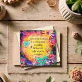 Carte Pour aimer quelqu'un Citer jolie florale Valentine