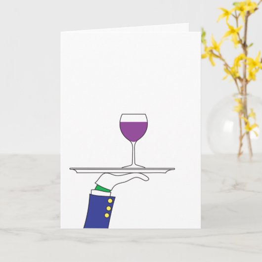 Carte pour amateurs de vin (Fleur jaune)