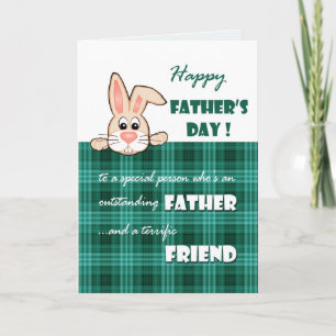 Carte Pour Ami en Fête des pères. Joli Bunny