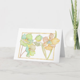 Carte pour aquarelle de joyeux anniversaire avec