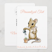 Carte pour Baby Shower (Devant / Derrière)