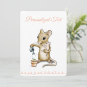 Carte pour Baby Shower (Debout devant)