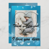 Carte pour bébé (Devant / Derrière)