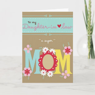 Carte pour belle-fille maman