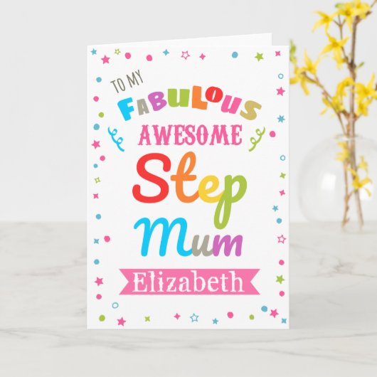 Carte pour belle-mère (Fleur jaune)