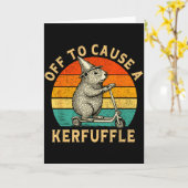 Carte Pour causer une pagaille marmotte ridicule scooter (Fleur jaune)