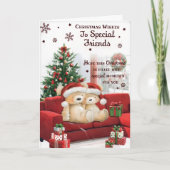 Carte Pour Certains Amis Spéciaux Mignonne Design Noël (Devant)