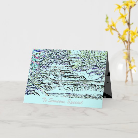 Carte Pour cette personne spéciale Salutation de la casc (Fleur jaune)