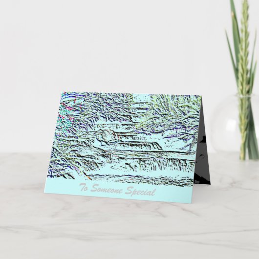 Carte Pour cette personne spéciale Salutation de la casc (Devant)