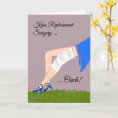 Carte pour chirurgie de remplacement du genou avec (Fleur jaune)