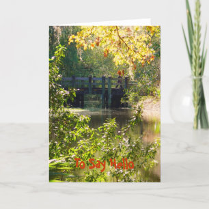 Carte Pour dire bonjour