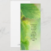 Carte pour encouragement et inspiration. (Devant / Derrière)