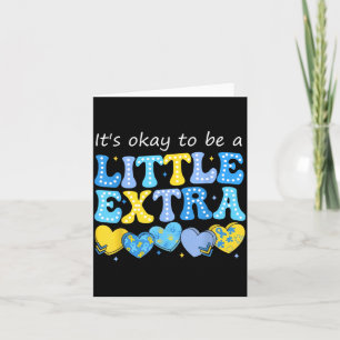 Carte Pour être un peu plus World Down Syndrome Awarenes