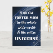 Carte Pour Foster Maman Fête des Mères Thème Stellaire (Fleur jaune)
