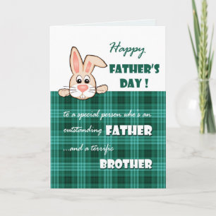 Carte Pour Frère sur Fête des pères mignon lapin