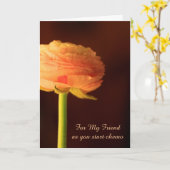 Carte Pour Friend Chemo Support Ranunculus (Fleur jaune)