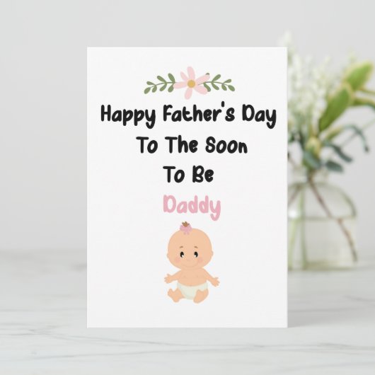 Carte pour futur papa (Debout devant)