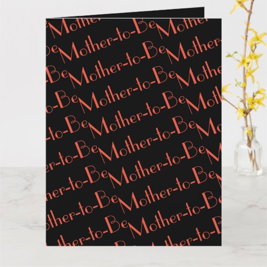 Carte pour future maman (Fleur jaune)