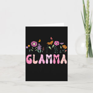 Carte Pour Glamma Est Pink Wildflower promu