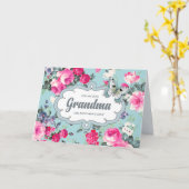 Carte Pour Grand-mère à l'occasion de la fête des mères. (Fleur jaune)