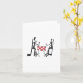 Carte pour hommes de la nuit de la date (Fleur jaune)