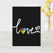 Carte Pour Hommes Femmes Tee de Sensibilisation à l'Auti (Fleur jaune)