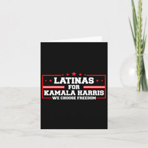 Carte Pour Kamala Harris 2024, nous choisissons Freedom