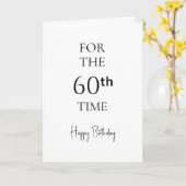 Carte Pour la 60e fois Joyeux Anniversaire (Fleur jaune)