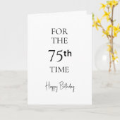 Carte Pour la 75e fois Joyeux Anniversaire (Fleur jaune)