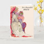 Carte pour la belle mariée (Fleur jaune)