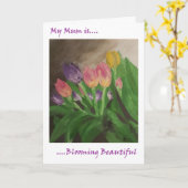 Carte pour la fête des mères (Fleur jaune)